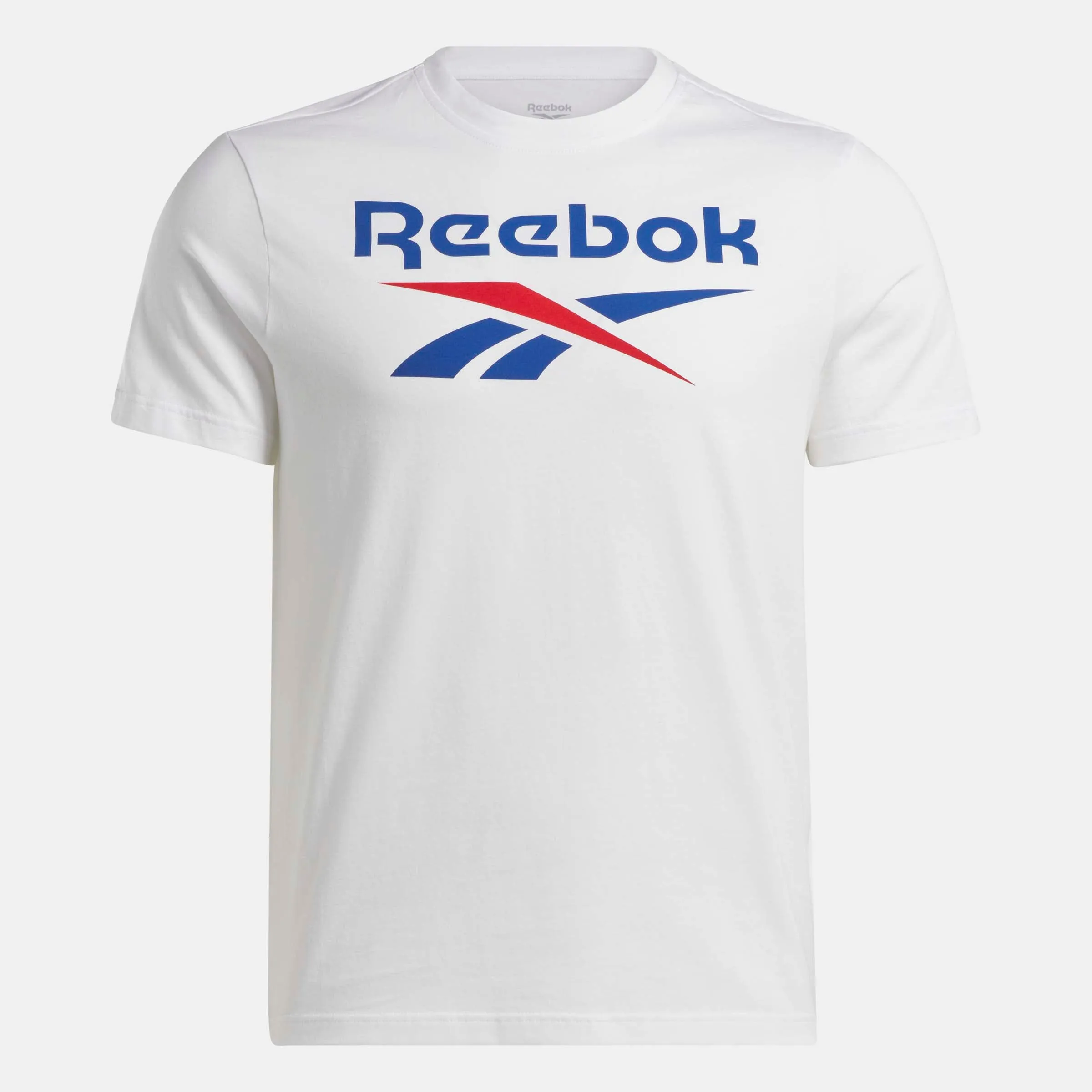 Reebok Identity Big Stacked Logo T-Shirt White