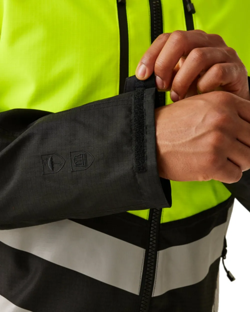 Regatta Mens Hi-Vis X-Pro Waterproof Shell Jacket Class 2