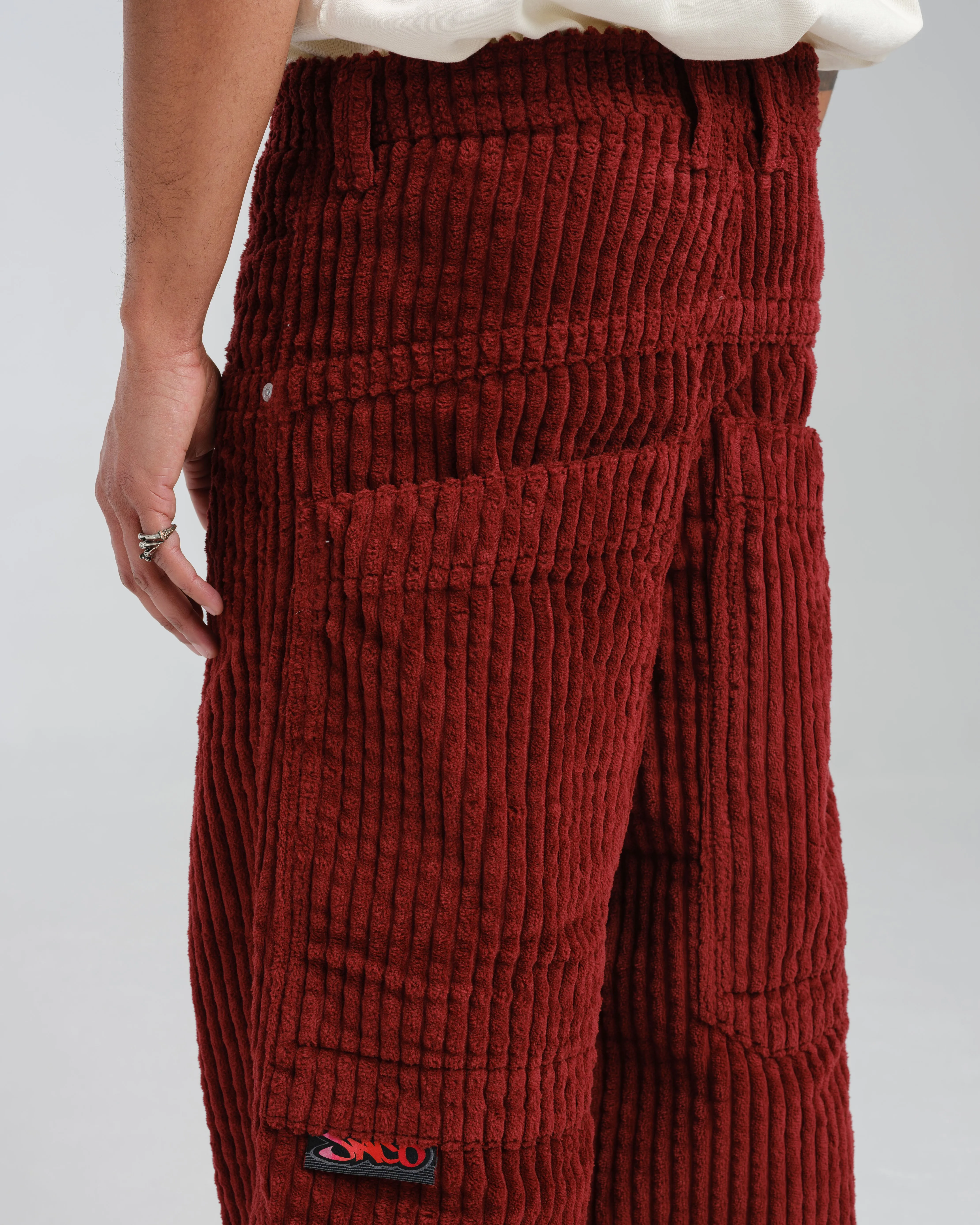Rollin. 26. 2 Wale Corduroy. Burgundy.