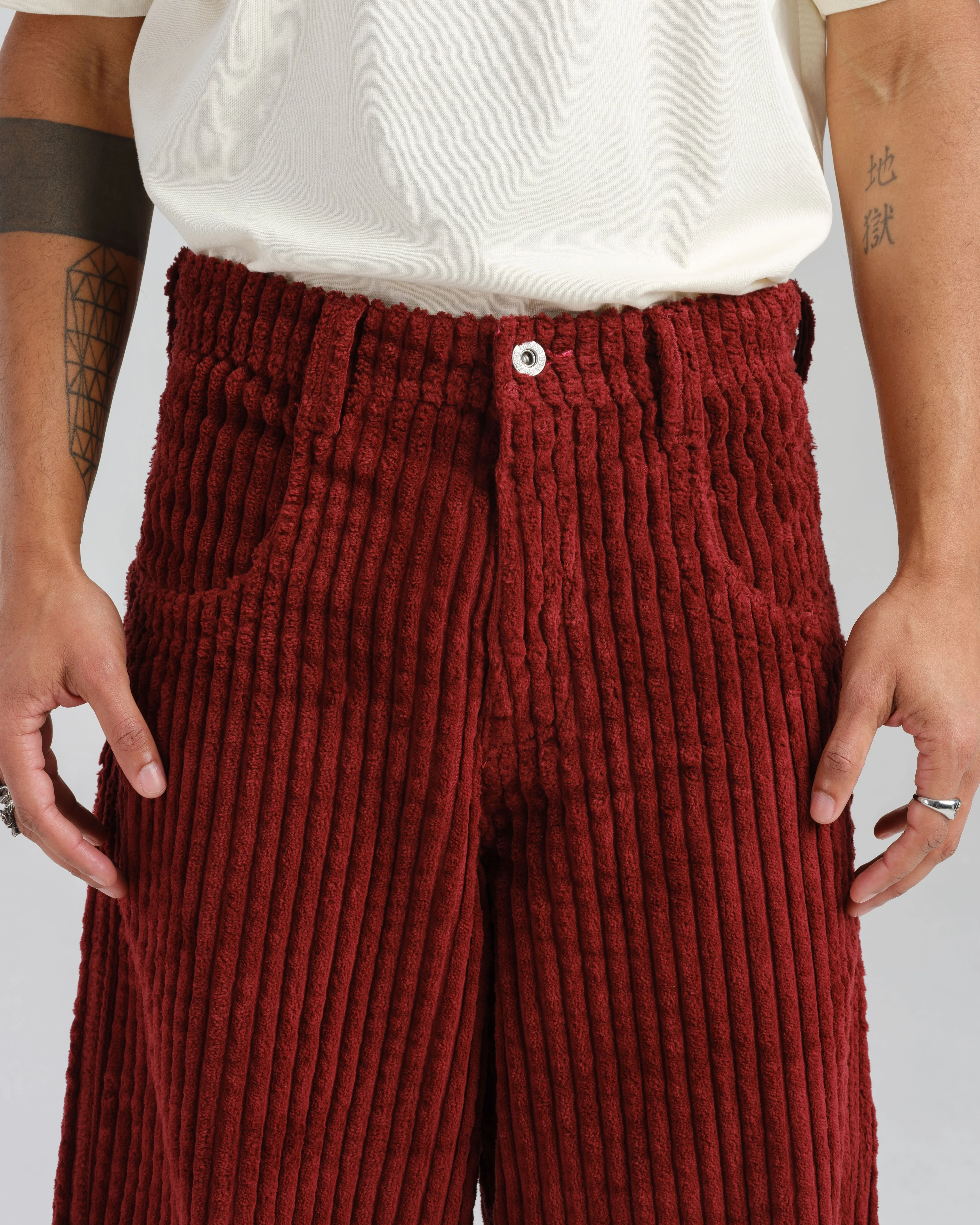 Rollin. 26. 2 Wale Corduroy. Burgundy.