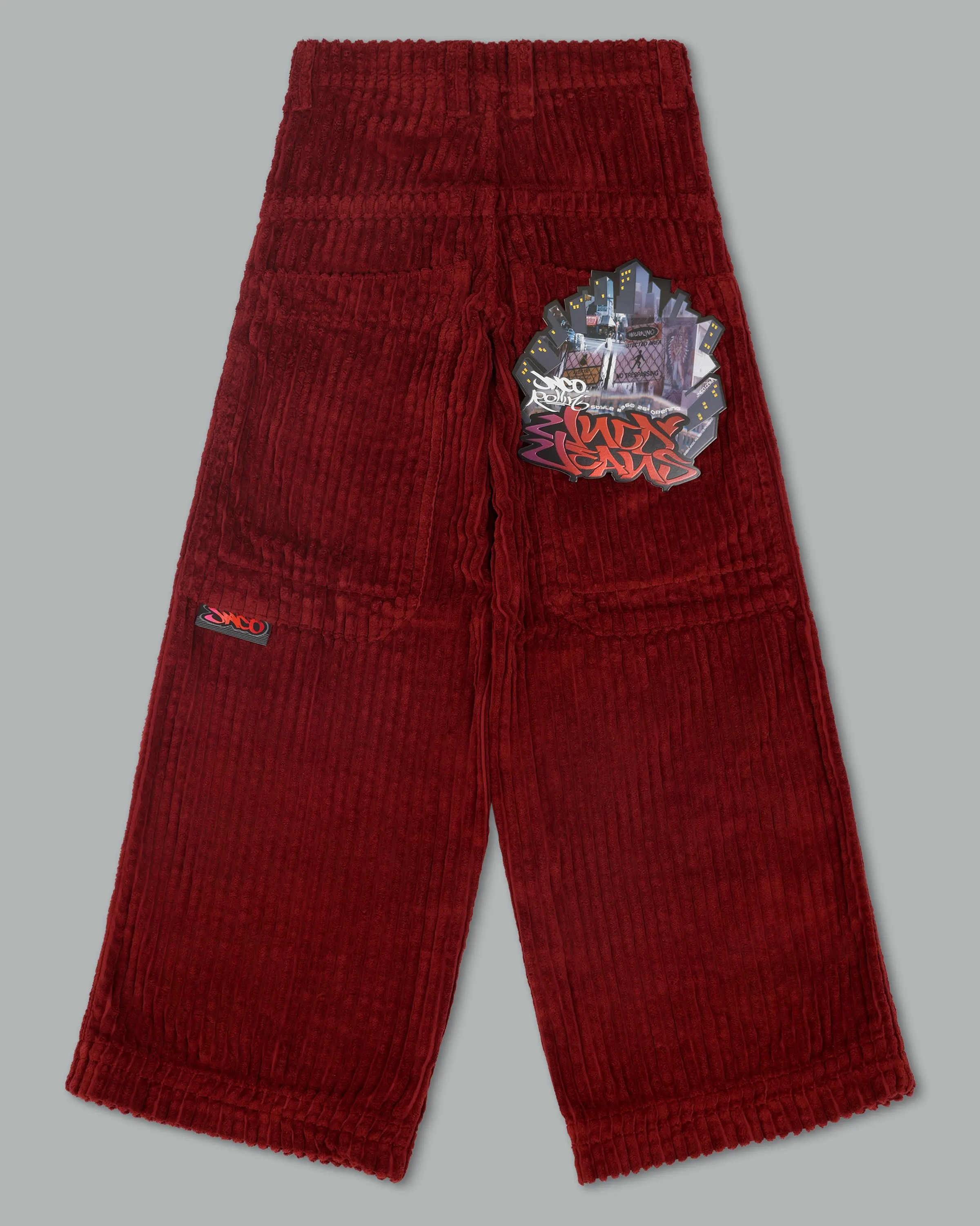 Rollin. 26. 2 Wale Corduroy. Burgundy.