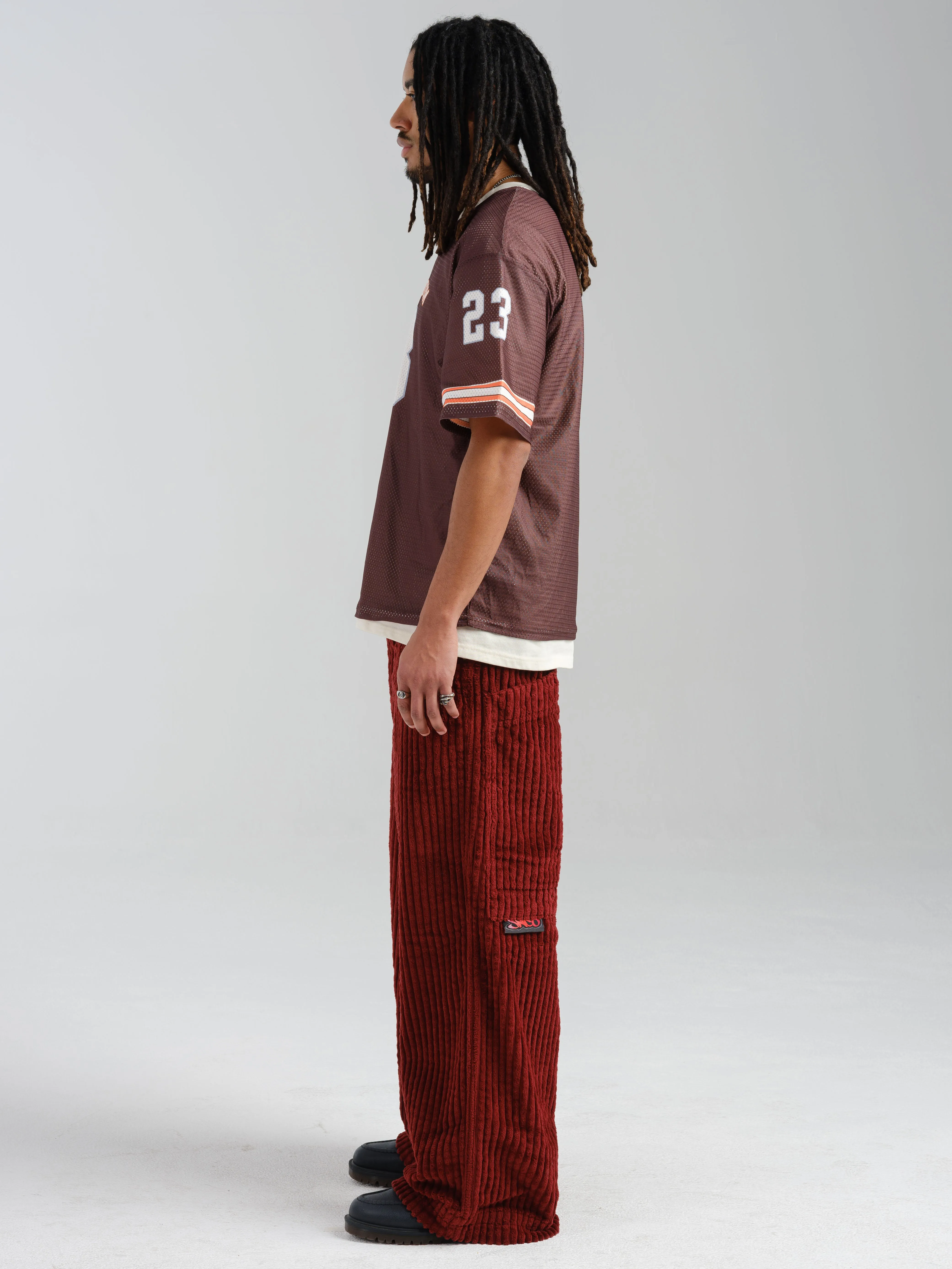 Rollin. 26. 2 Wale Corduroy. Burgundy.