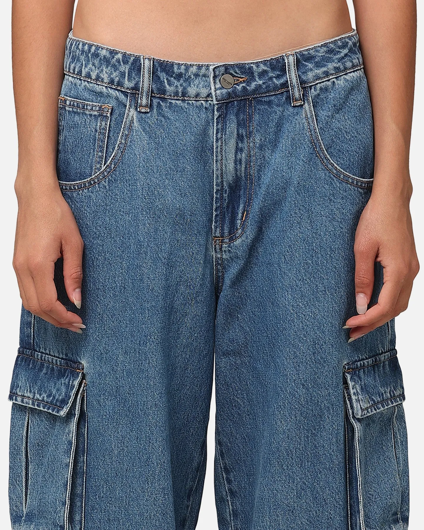 Saint Morta Cargo Jeans Blue Denim