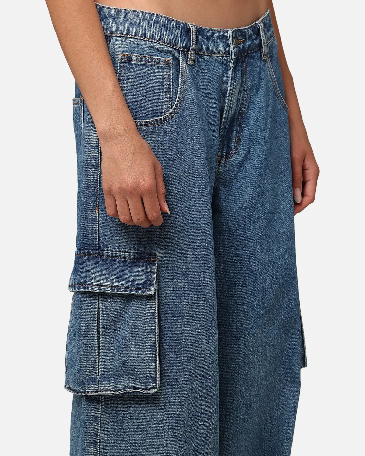 Saint Morta Cargo Jeans Blue Denim