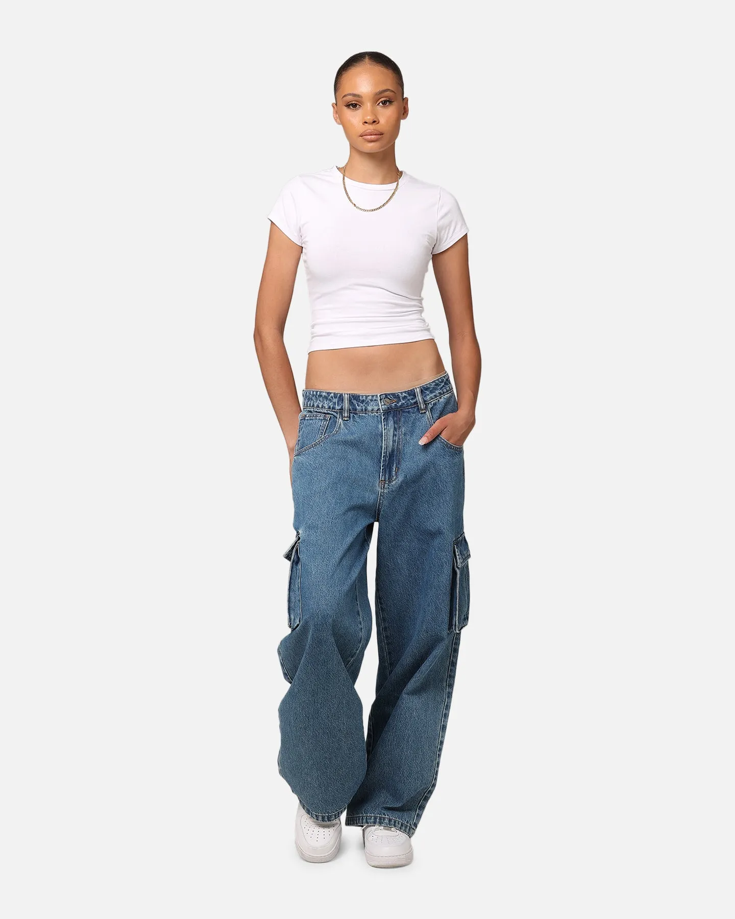 Saint Morta Cargo Jeans Blue Denim