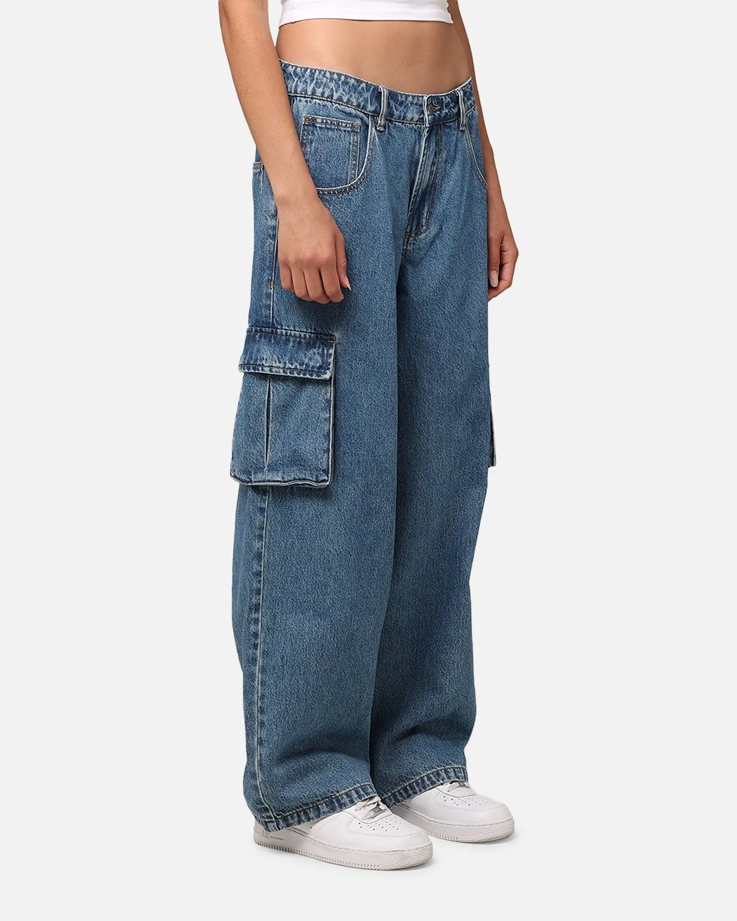 Saint Morta Cargo Jeans Blue Denim