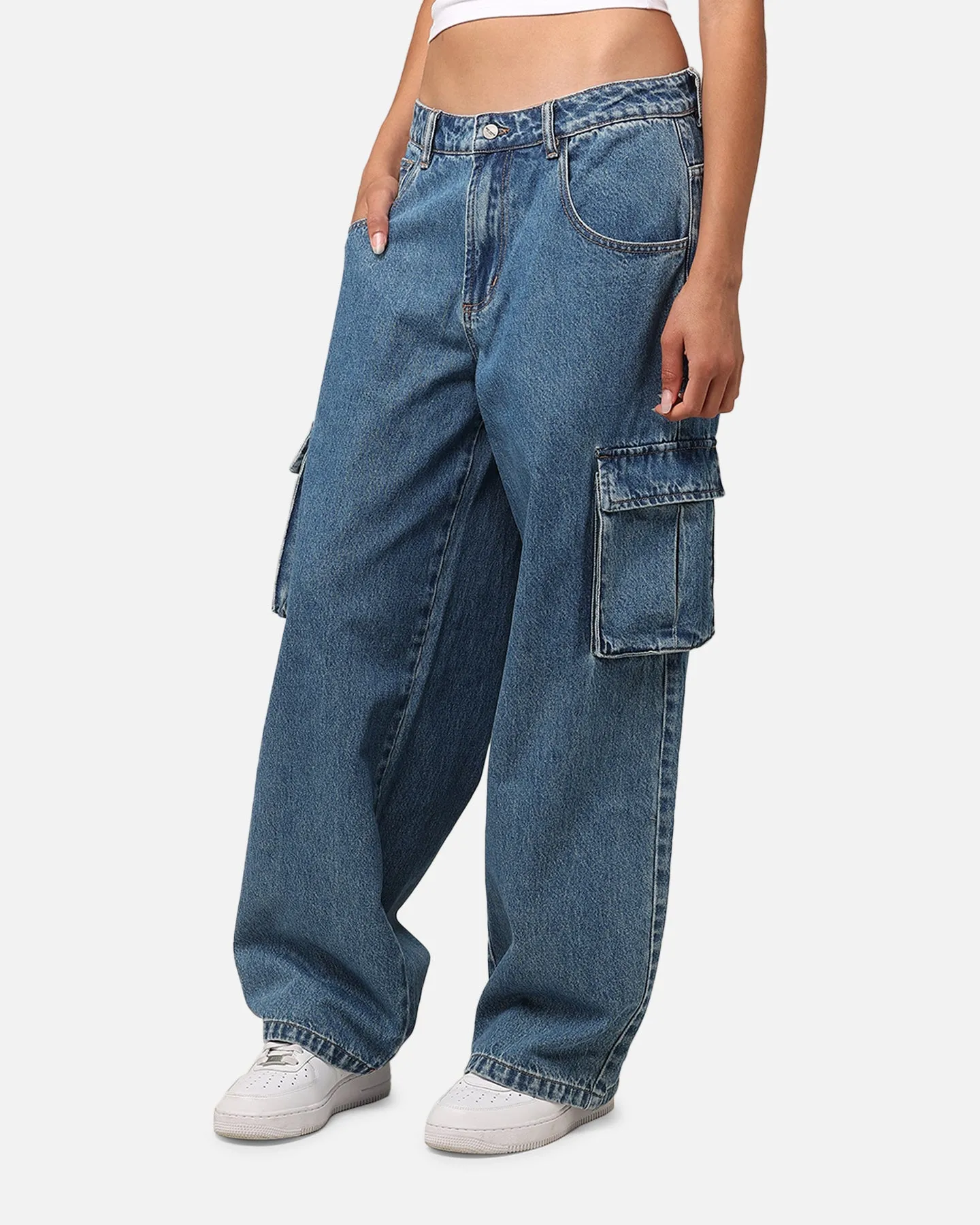 Saint Morta Cargo Jeans Blue Denim