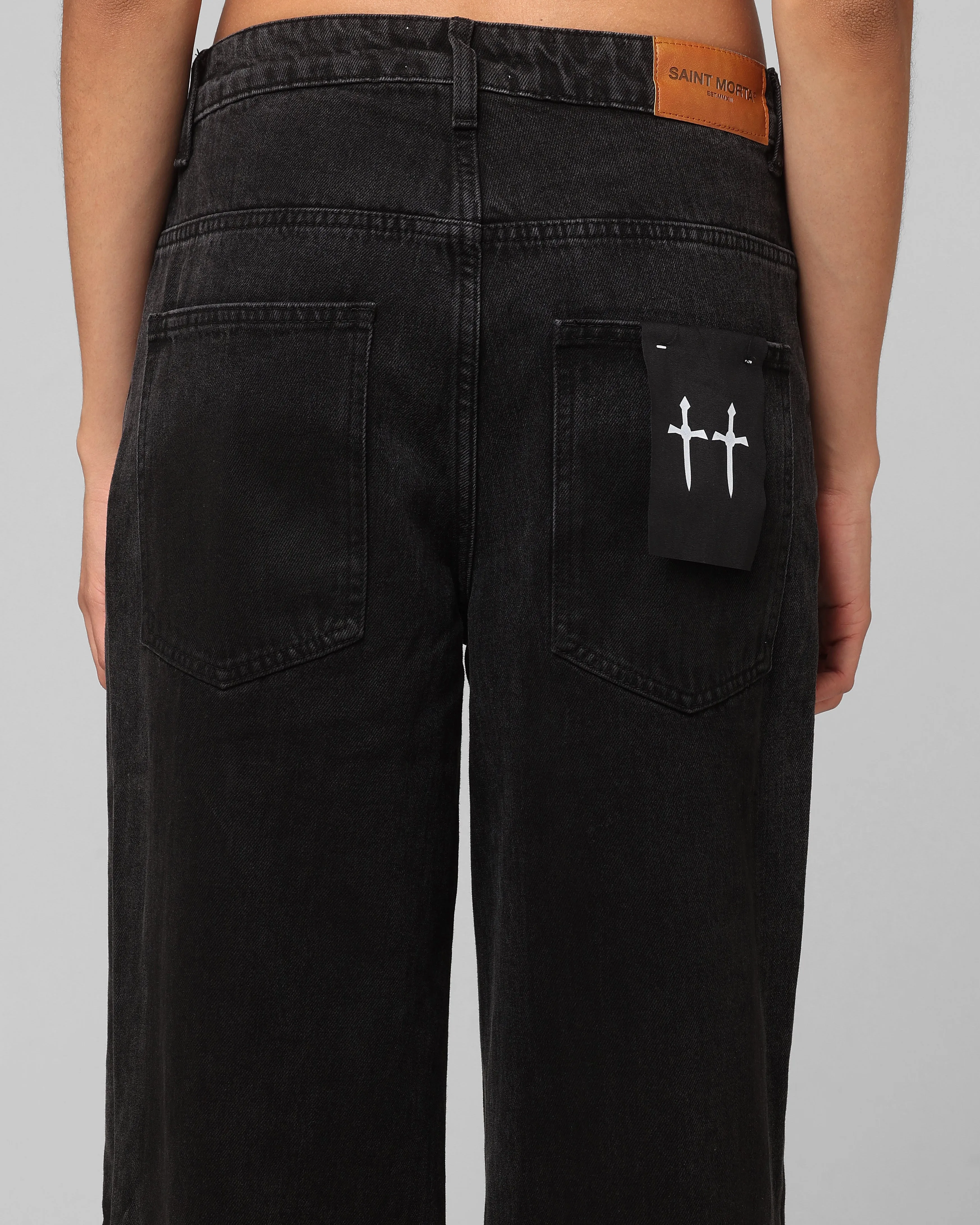 Saint Morta Covert Amplus Jeans Black Shadow