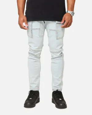 Saint Morta Skinny Cargo Jeans Vintage Blue