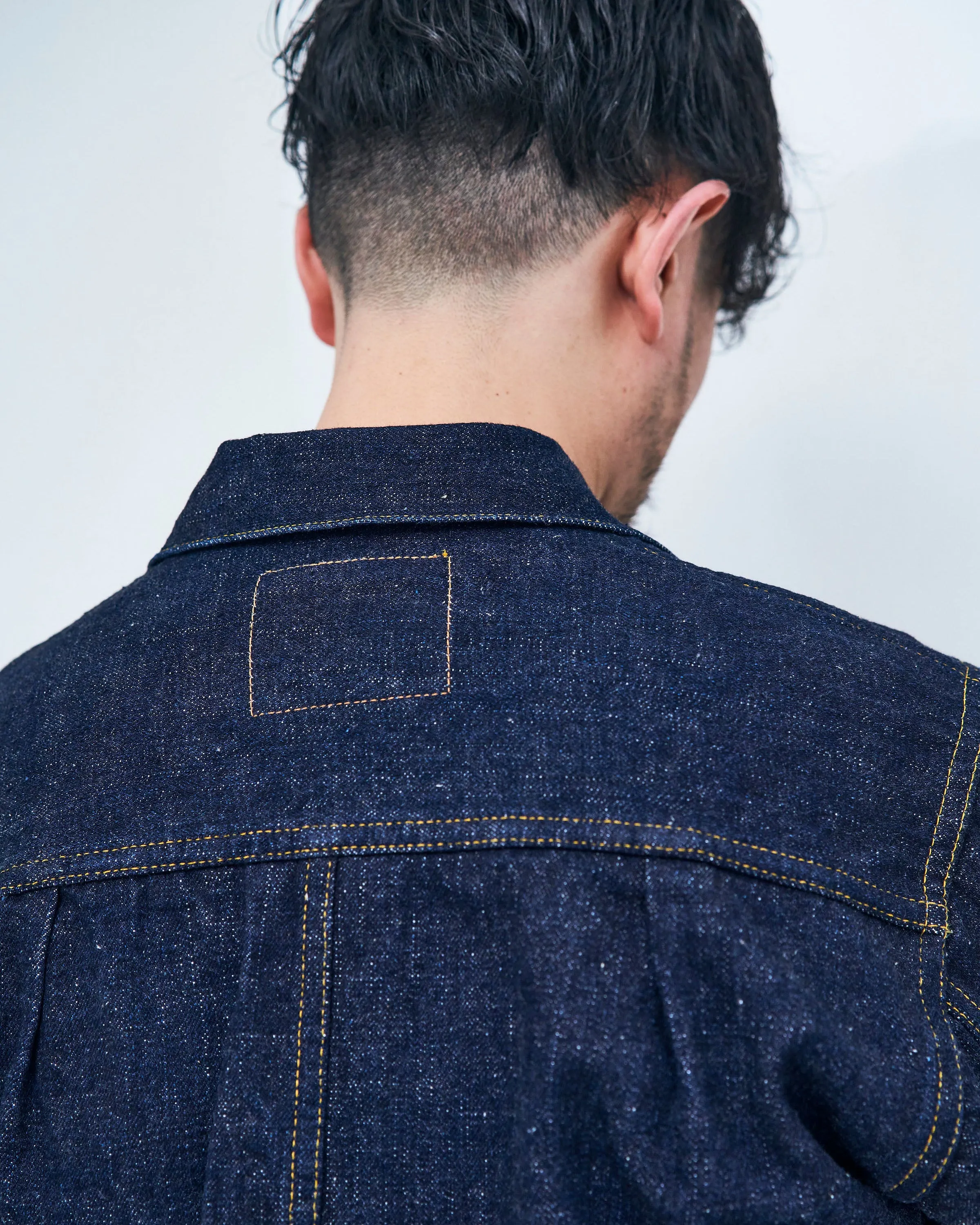 Samurai Jeans S556VX 'Zero ' 17oz Type I Selvedge Denim Jacket - Indigo Onewash