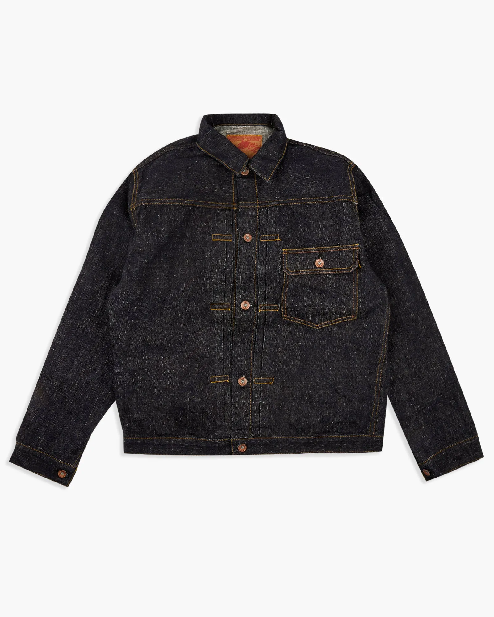 Samurai Jeans S556VX 'Zero ' 17oz Type I Selvedge Denim Jacket - Indigo Onewash