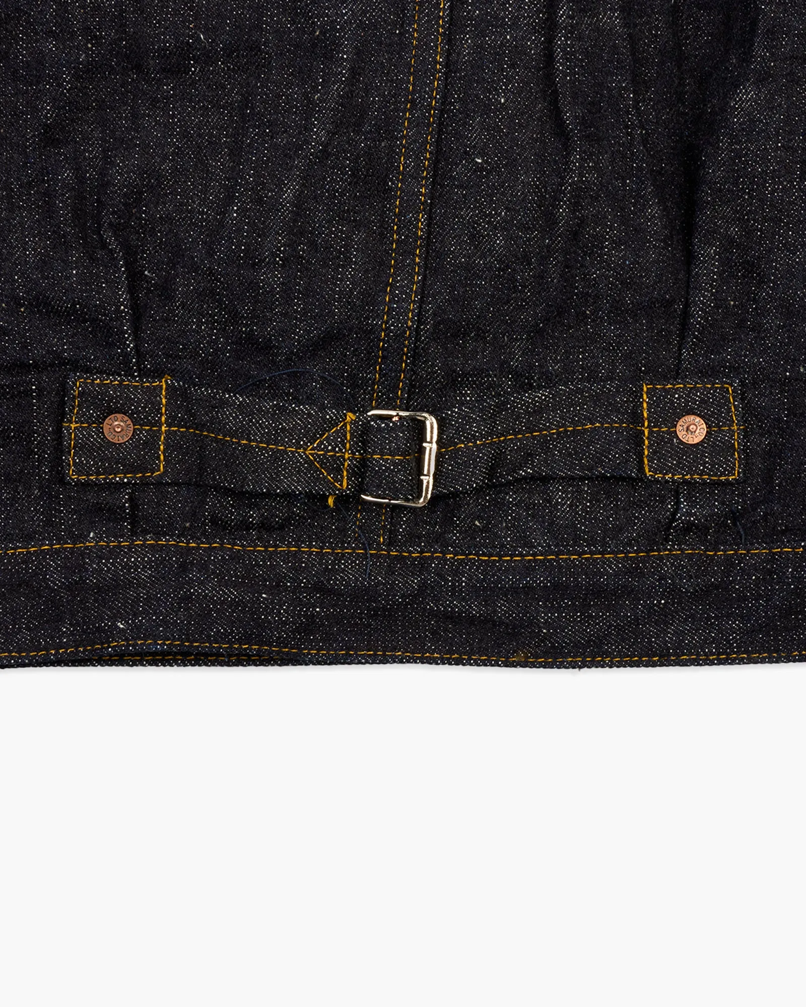 Samurai Jeans S556VX 'Zero ' 17oz Type I Selvedge Denim Jacket - Indigo Onewash