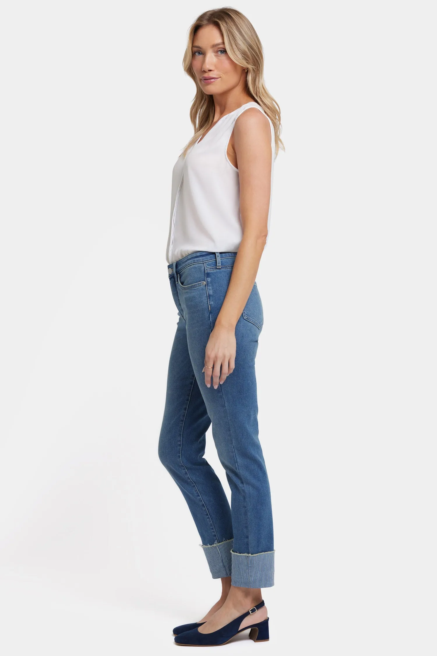 Sheri Slim Ankle Jeans - Costa Brava