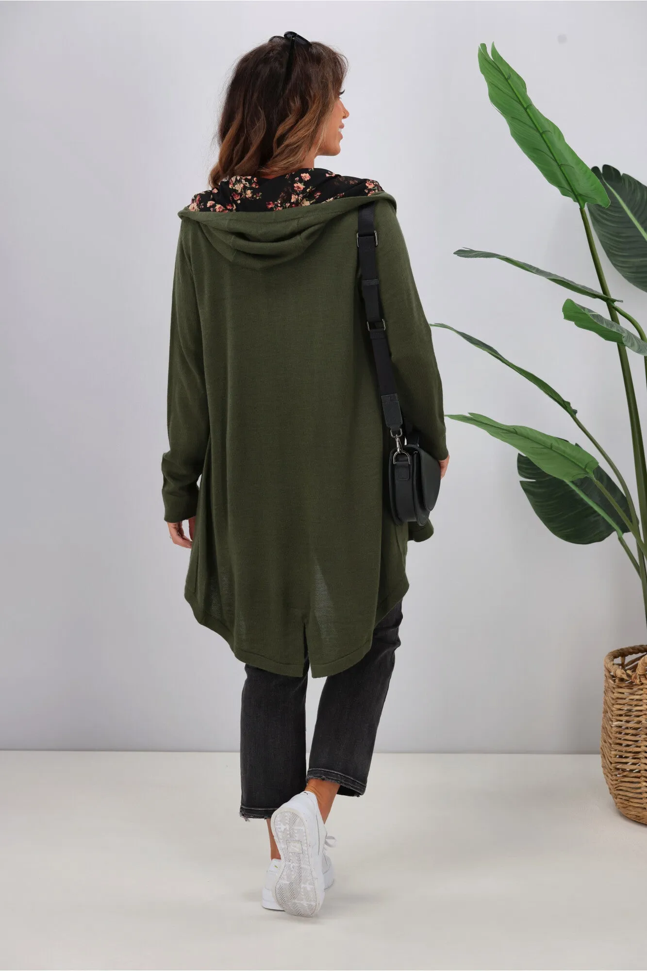 Shine On Label Big Dreams Merino Cardigan Hunter Green