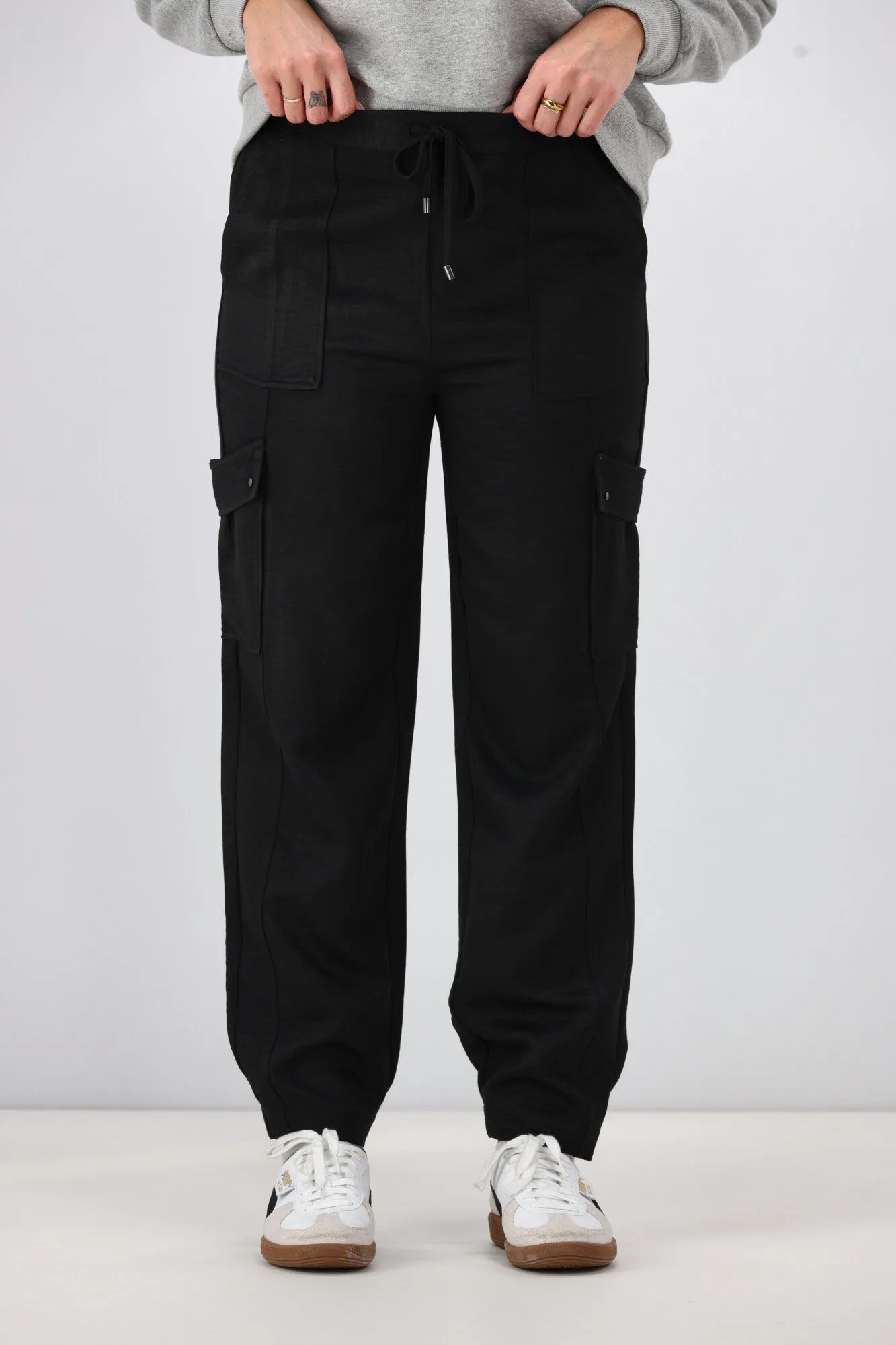 Shine On Label Franich Cargo Jogger Black