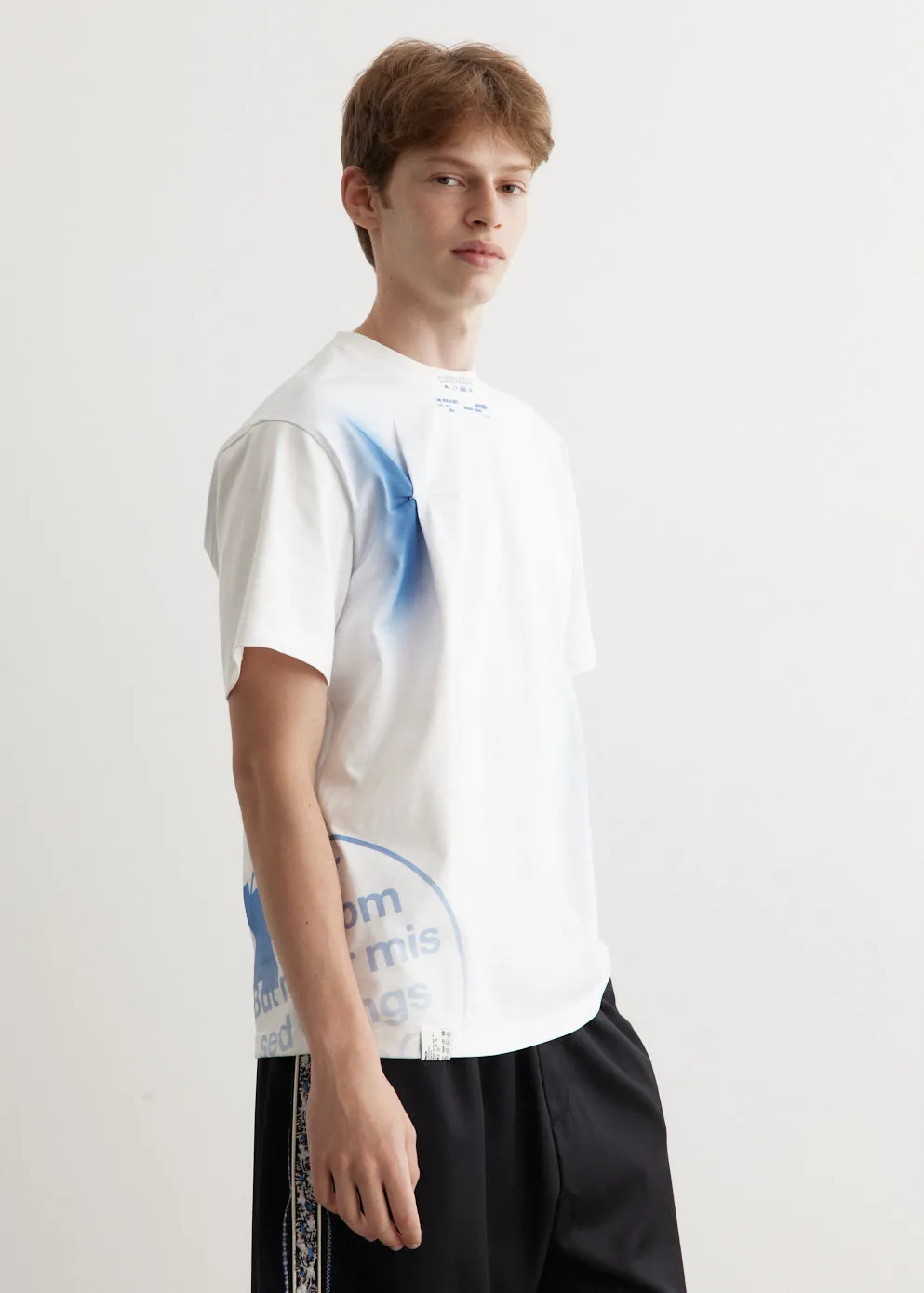 Spray Tuck Oversized T-Shirt