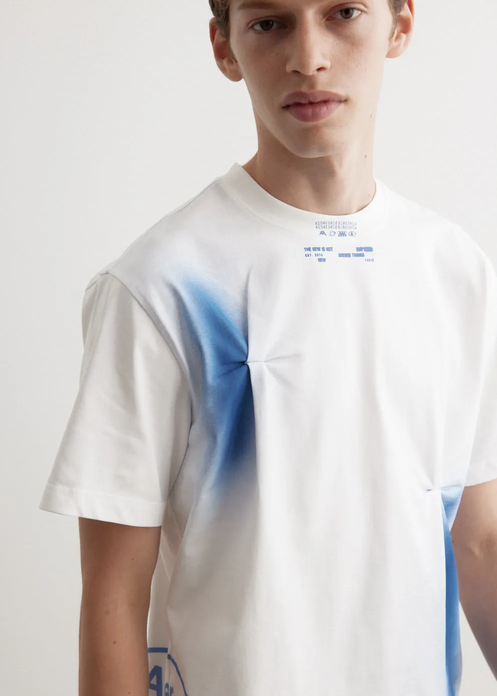 Spray Tuck Oversized T-Shirt