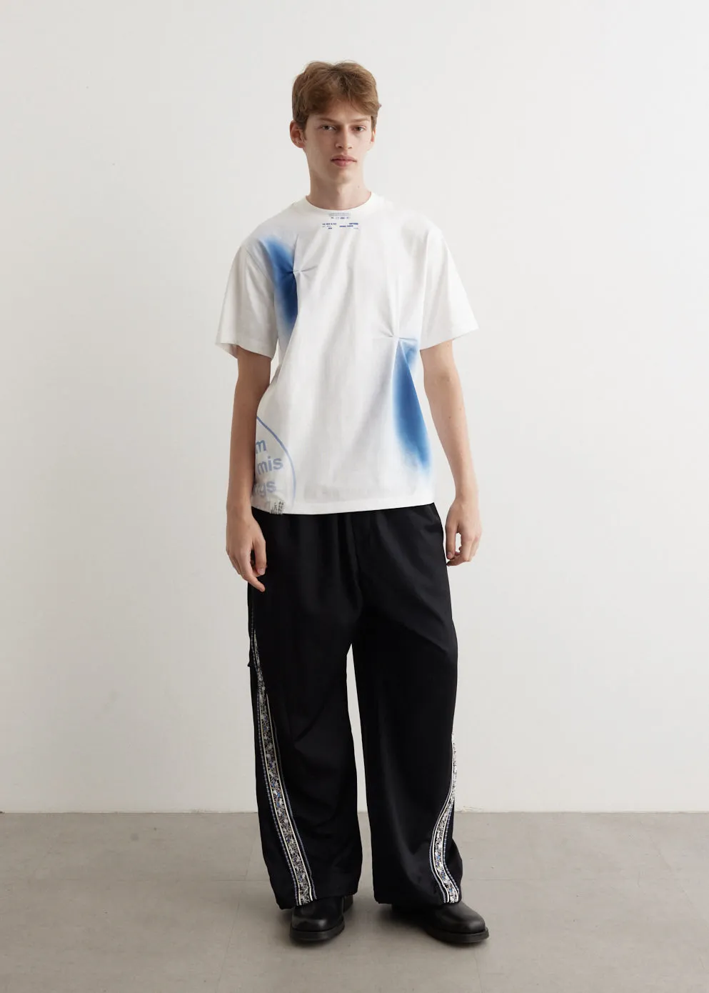 Spray Tuck Oversized T-Shirt