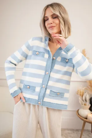 Striped Charm Blue - Vest