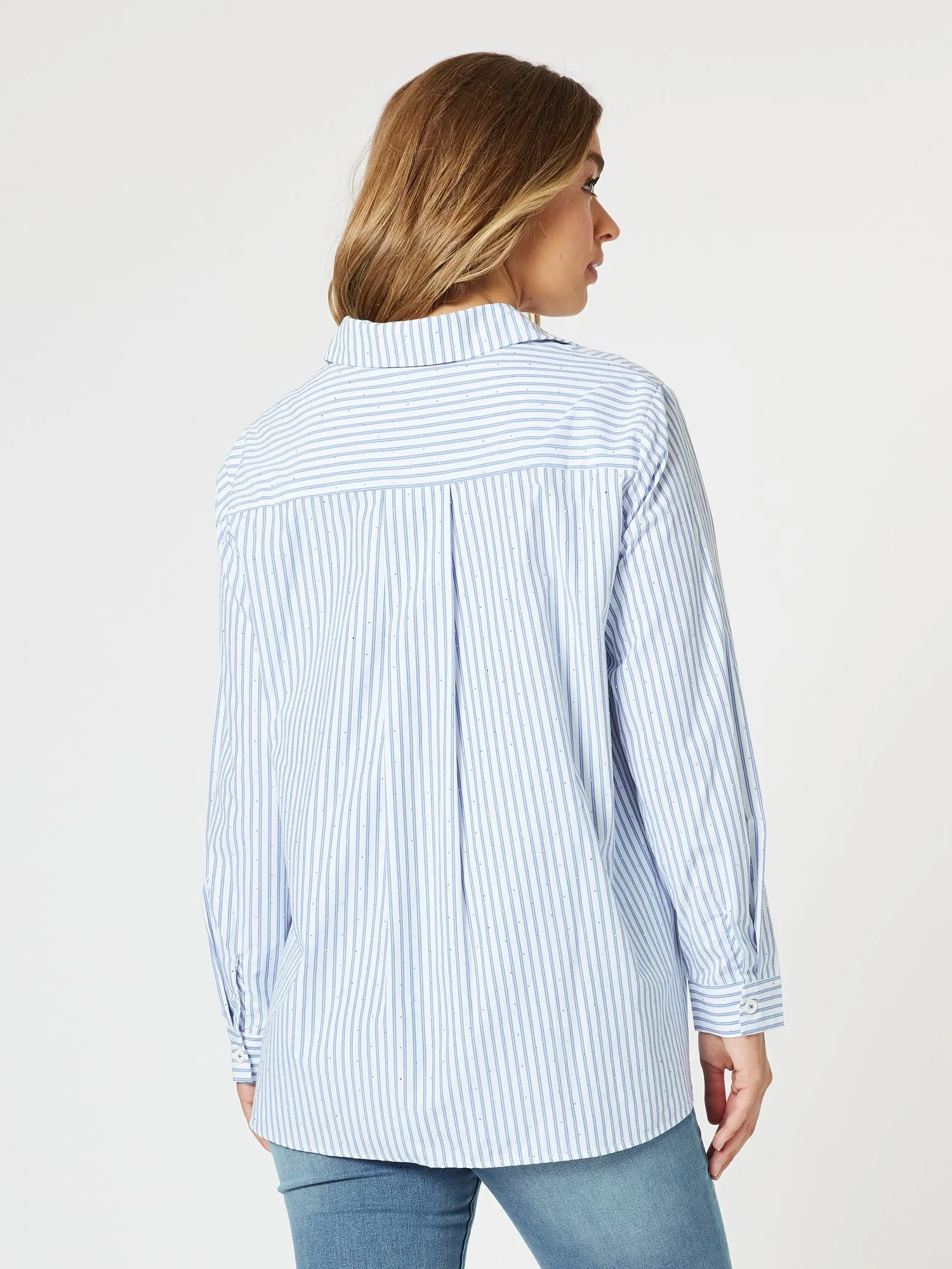 Threadz French Stripe Shirt Blue/White