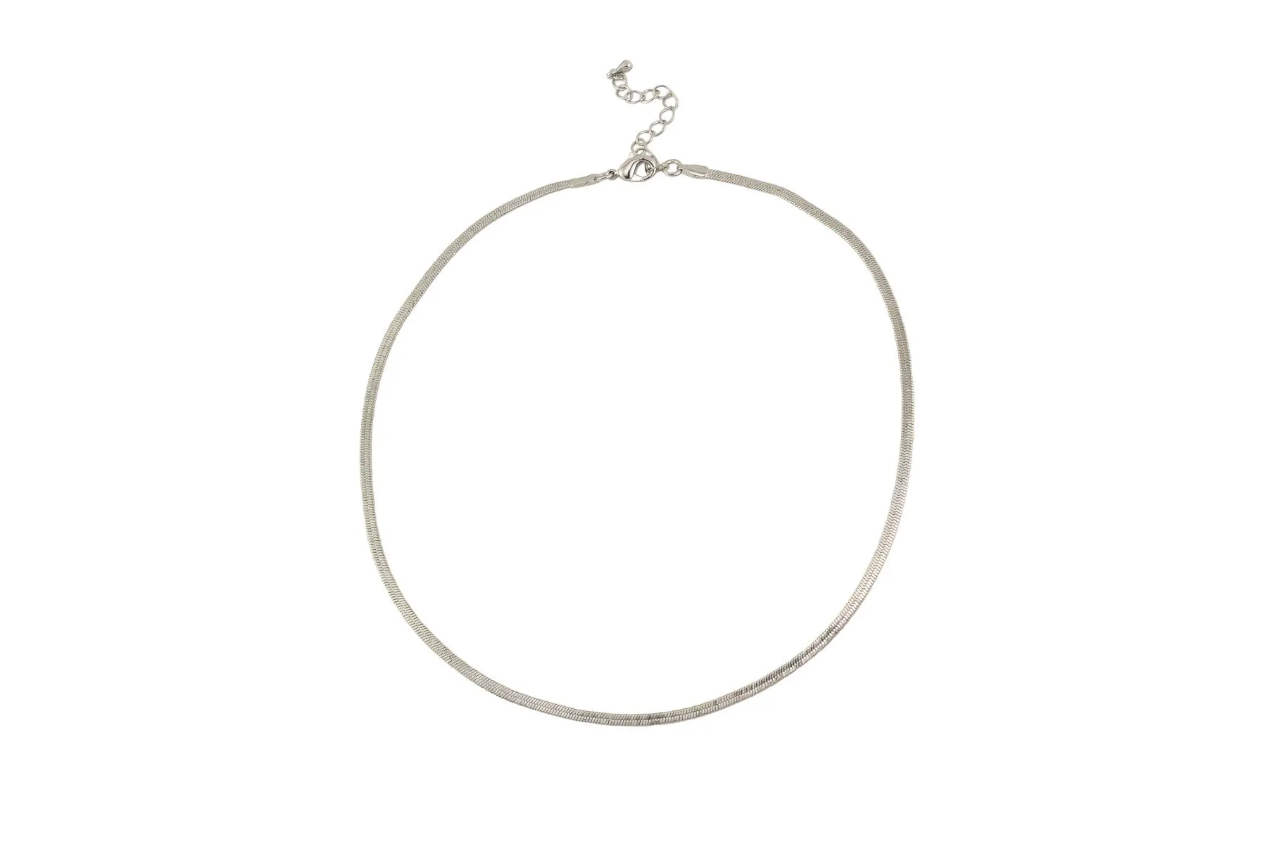 Tiger Tree Snake Chain Necklace Silver