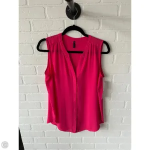 Top Sleeveless By Not Your Daughters Jeans In Pink, Size: S