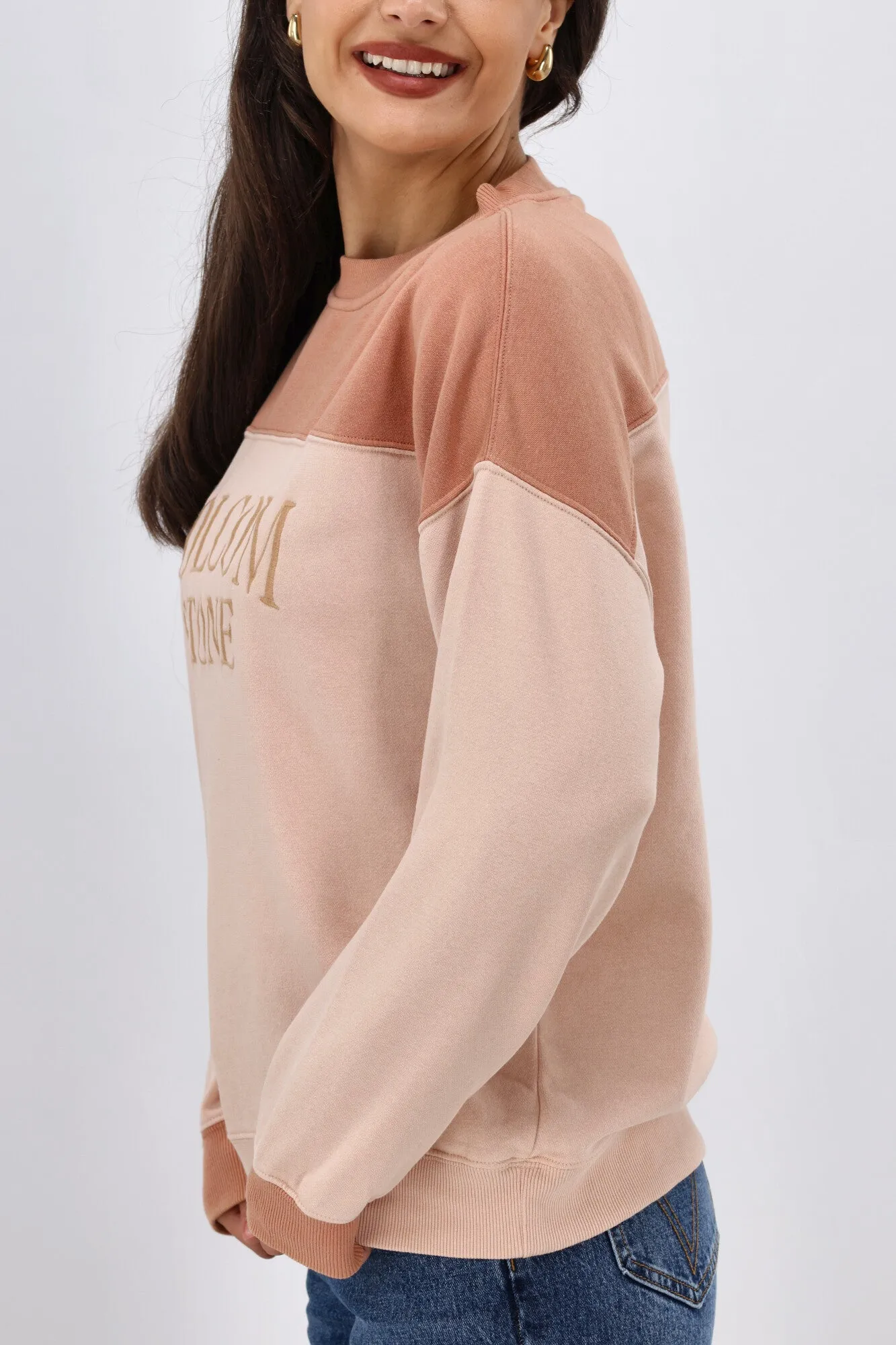 Volcom Stone Blocked Crew Champagne Gold
