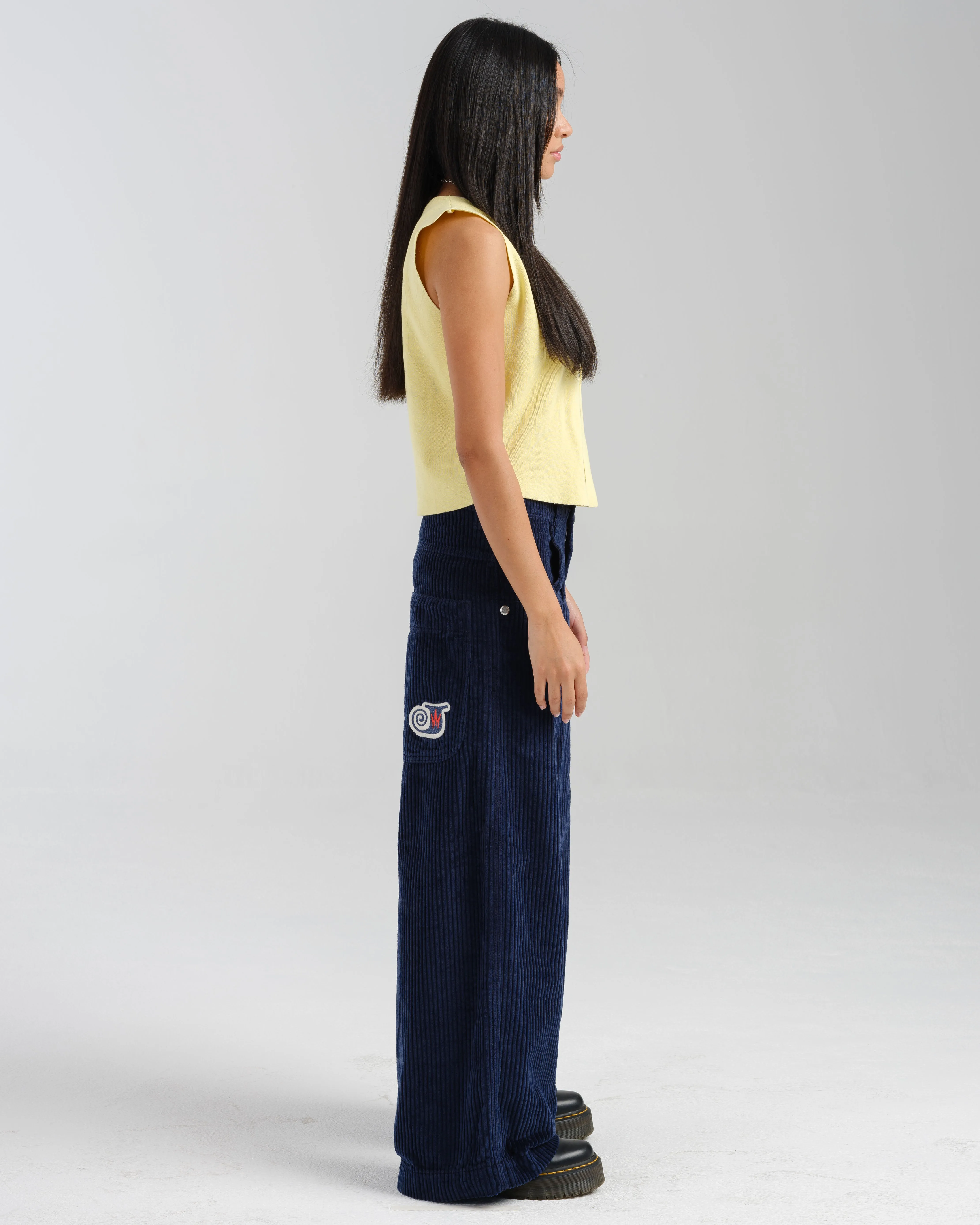 W101 Twin Cannon. 26. 4 Wale Corduroy. Navy.
