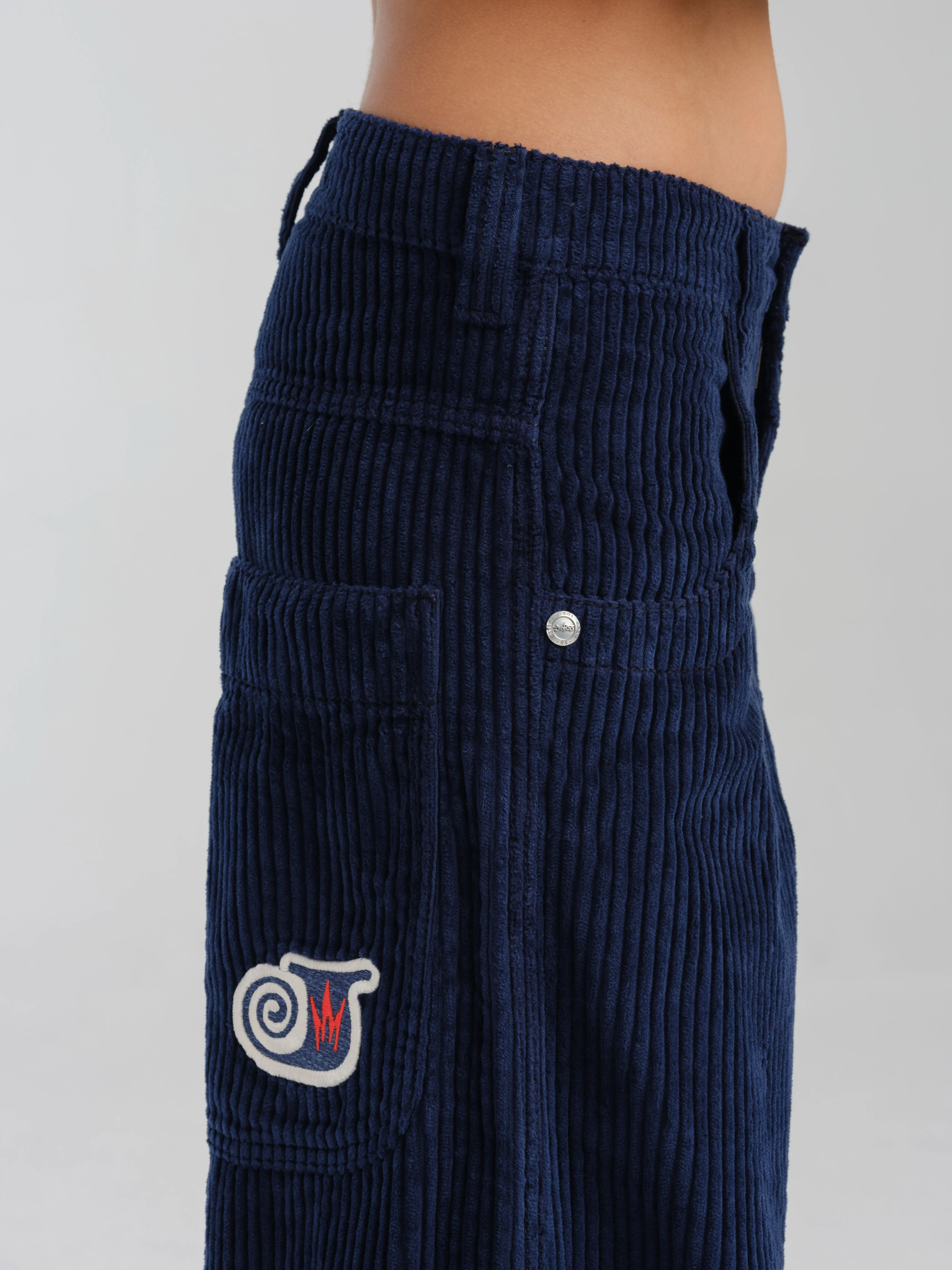W101 Twin Cannon. 26. 4 Wale Corduroy. Navy.