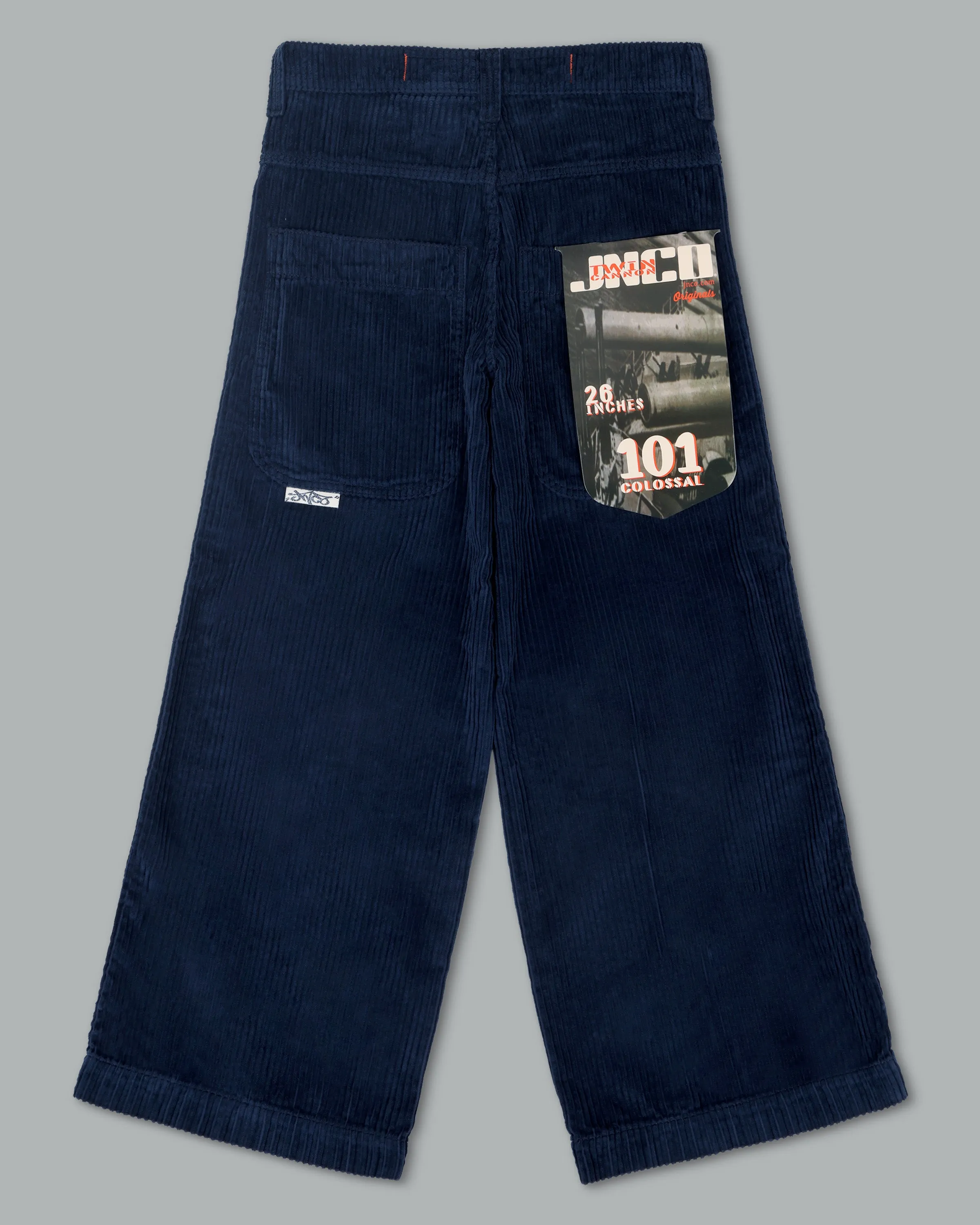 W101 Twin Cannon. 26. 4 Wale Corduroy. Navy.