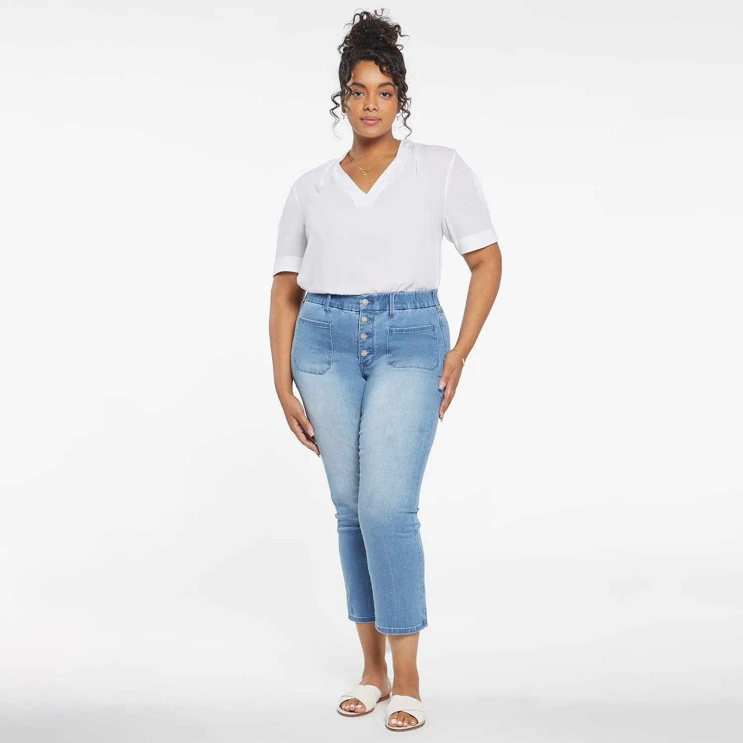 Waist-Match™ Marilyn Straight Ankle Jeans In Plus Size - Everly