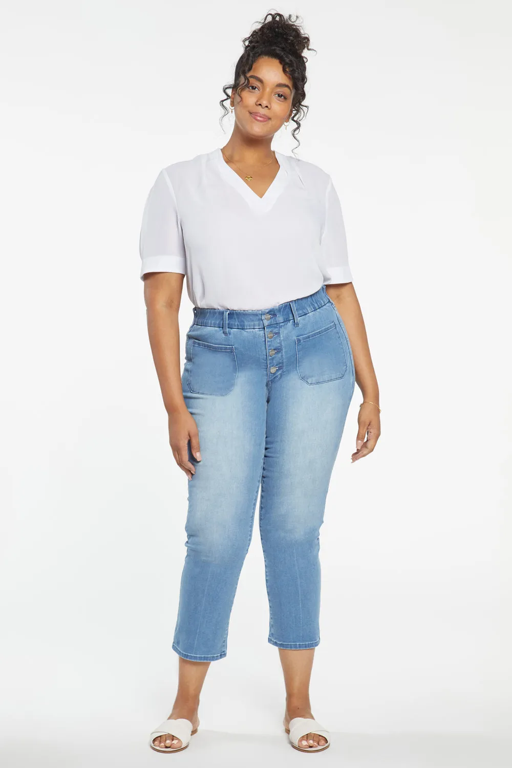 Waist-Match™ Marilyn Straight Ankle Jeans In Plus Size - Everly