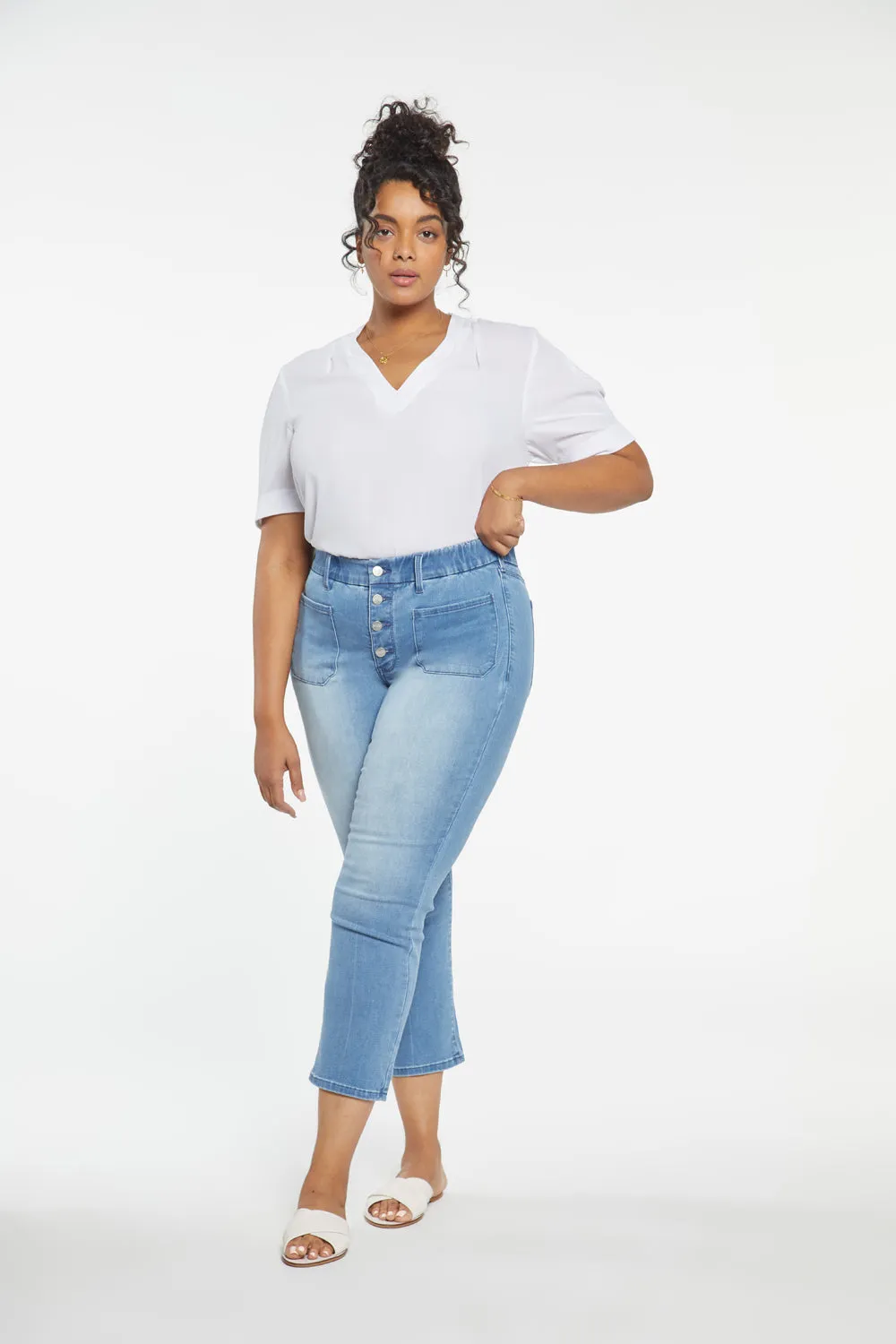 Waist-Match™ Marilyn Straight Ankle Jeans In Plus Size - Everly