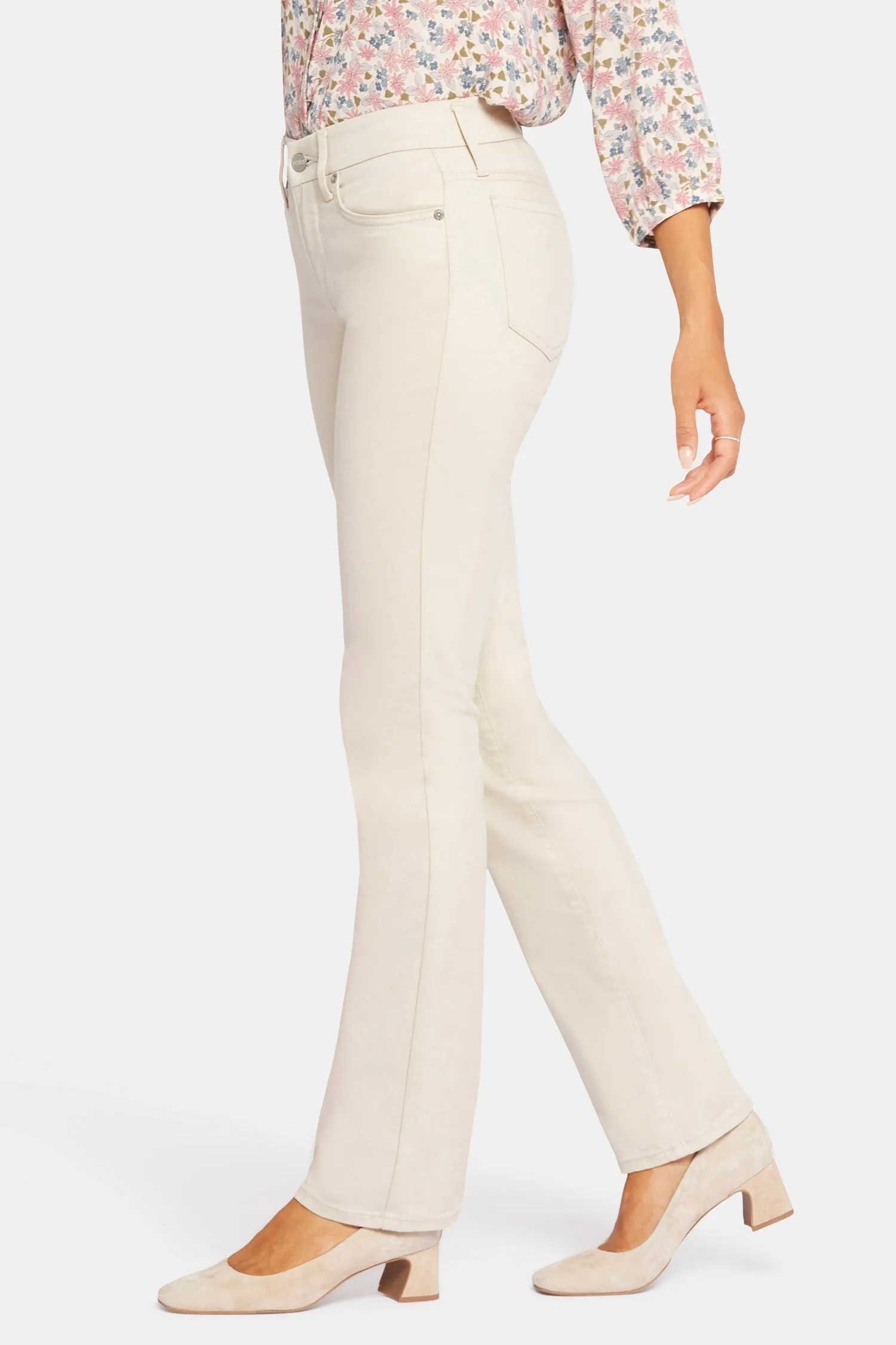 Waist-Match™ Marilyn Straight Jeans In Petite - Feather