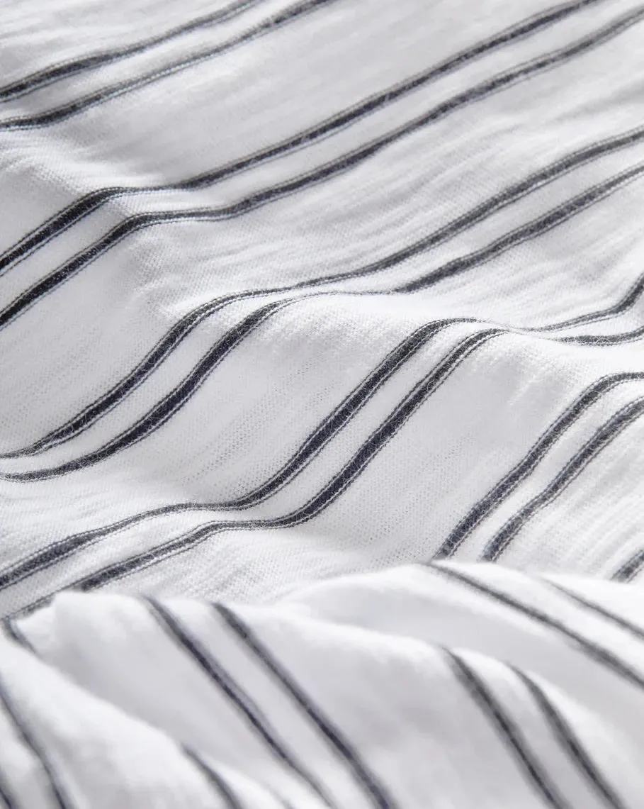 Waldorf Ruched-Tee Black/White