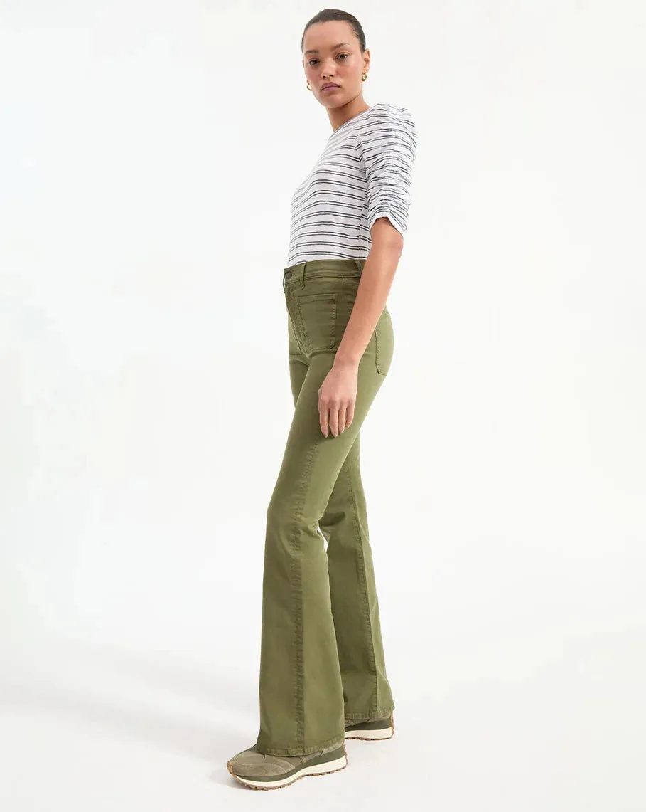 Waldorf Ruched-Tee Black/White