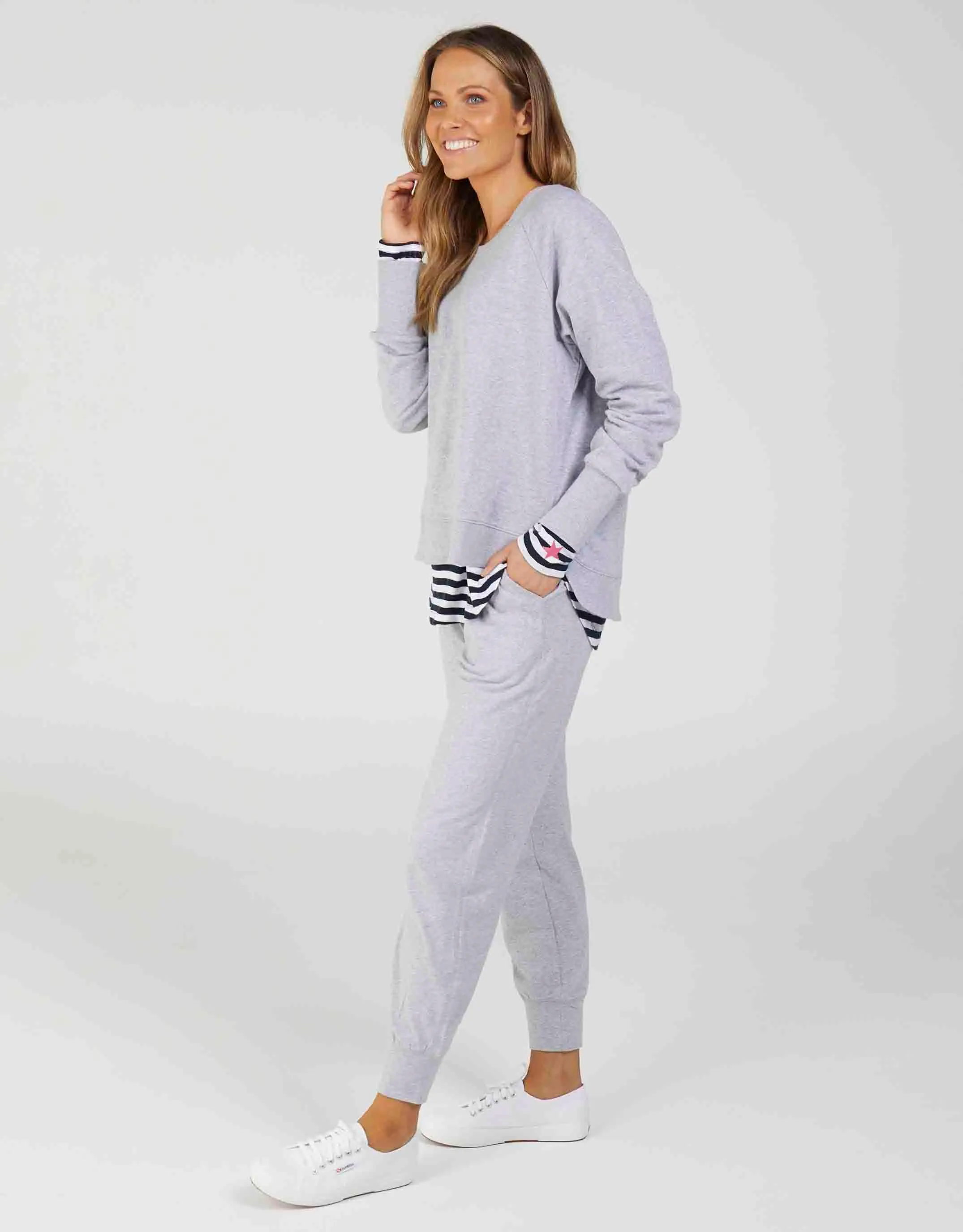 Wash Out Lounge Pants - Grey Marle