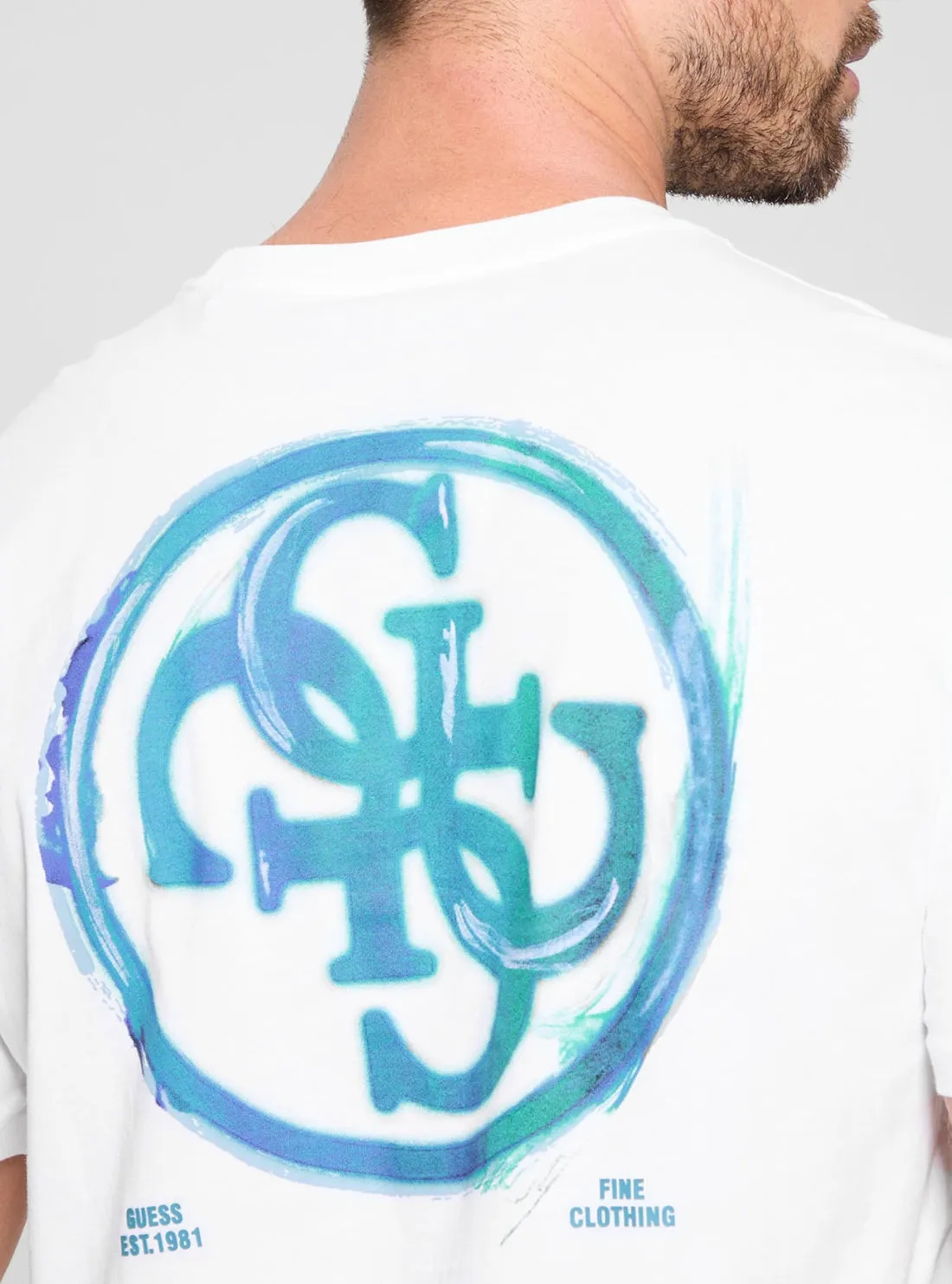 White Painted Logo T-Shirt