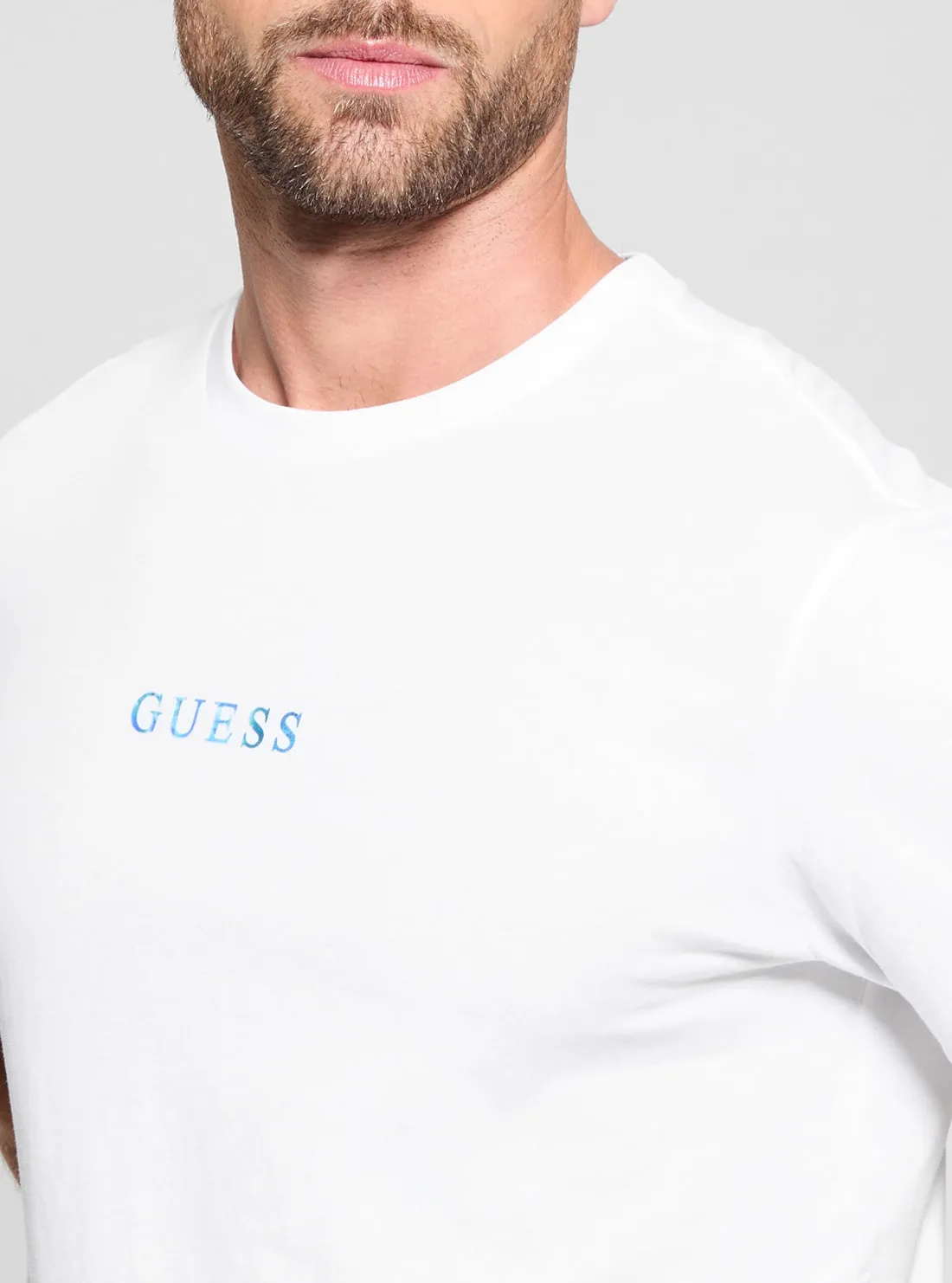 White Painted Logo T-Shirt