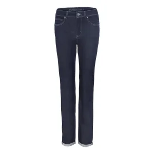 Womens High Waist Slim Light Jeans - Raw One Wash